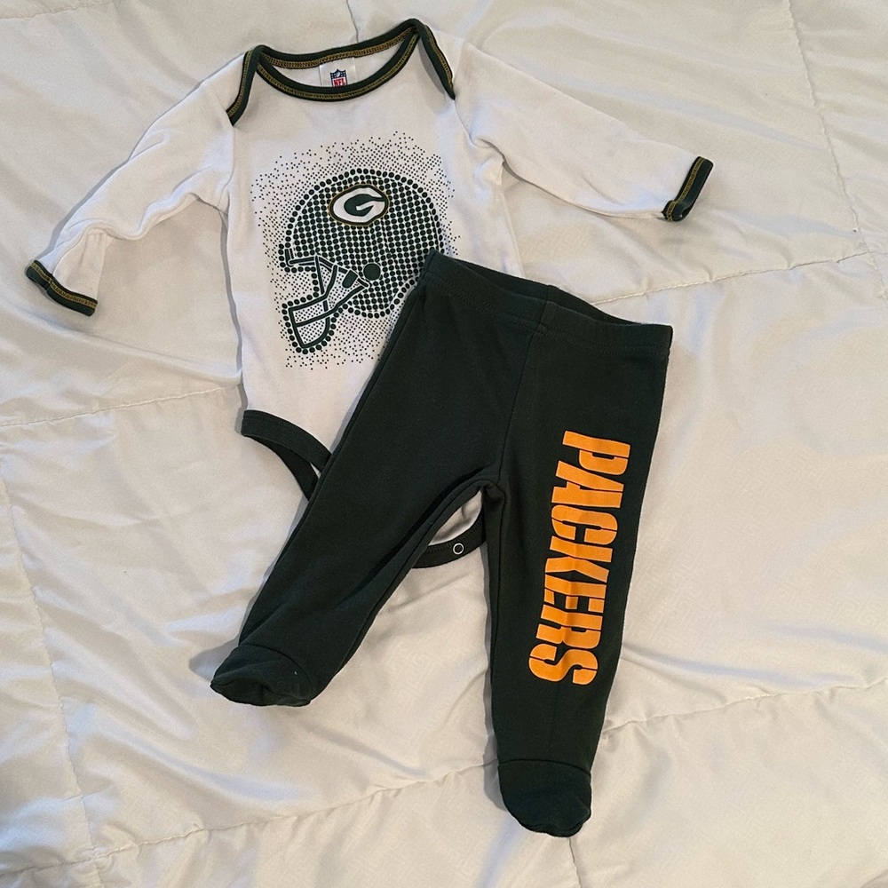 Green Bay Packets Outfit 0-3 mo